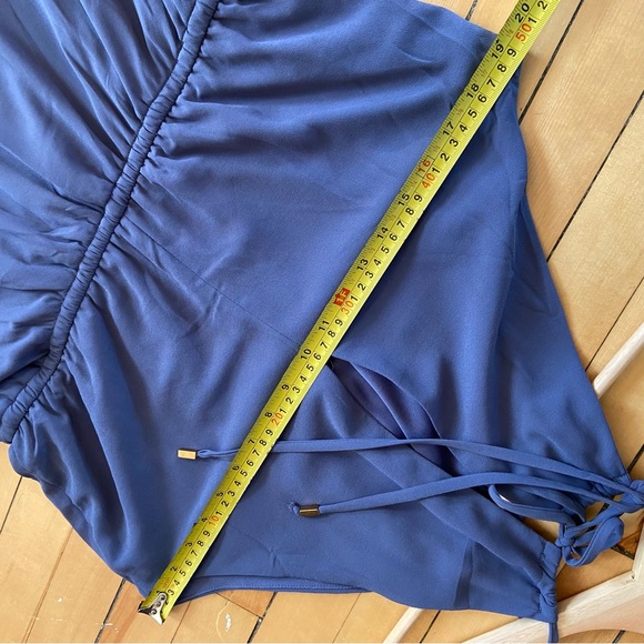SOLD **********Lulu’s chiffon blue waist tie maxi dress - Picture 7 of 11
